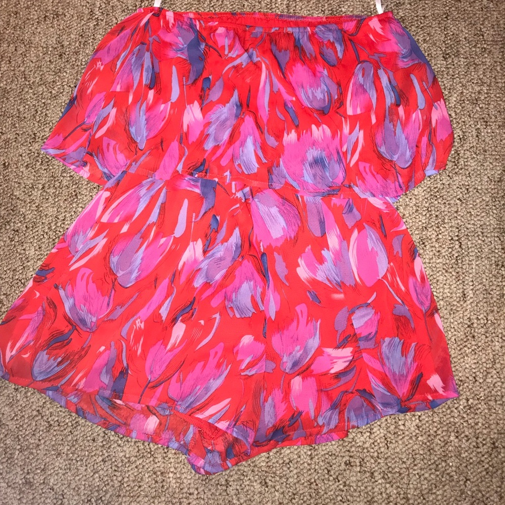 Boutique strapless romper